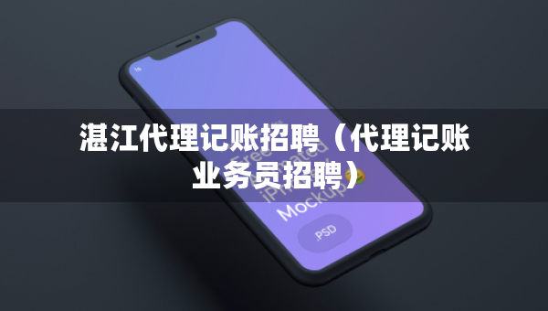 湛江代理记账招聘（代理记账业务员招聘）