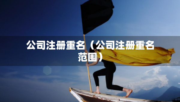 公司注册重名（公司注册重名范围）