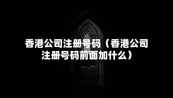 香港公司注册号码（香港公司注册号码前面加什么）