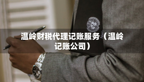 温岭财税代理记账服务（温岭记账公司）