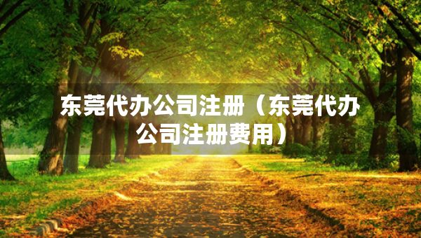 东莞代办公司注册（东莞代办公司注册费用）