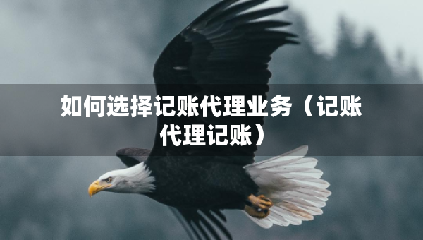 如何选择记账代理业务（记账代理记账）