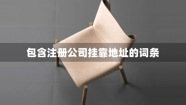 包含注册公司挂靠地址的词条