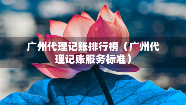 广州代理记账排行榜（广州代理记账服务标准）