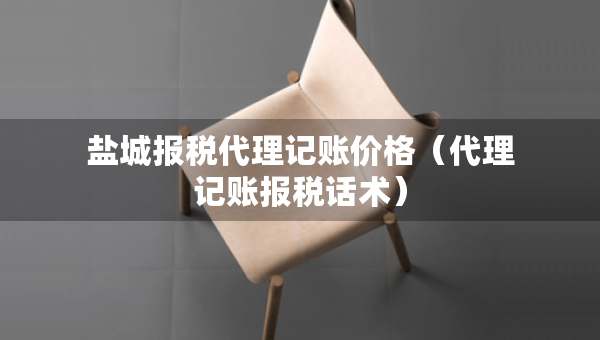 盐城报税代理记账价格（代理记账报税话术）