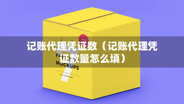 记账代理凭证数（记账代理凭证数量怎么填）