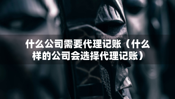 什么公司需要代理记账（什么样的公司会选择代理记账）