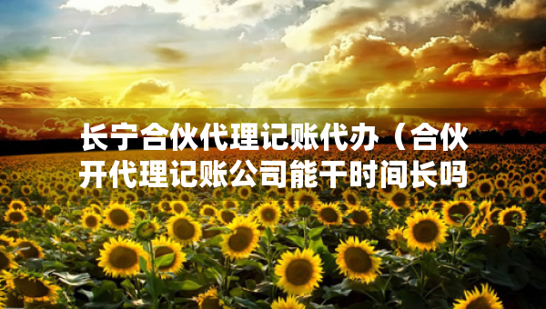 长宁合伙代理记账代办（合伙开代理记账公司能干时间长吗）