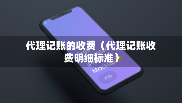 代理记账的收费（代理记账收费明细标准）