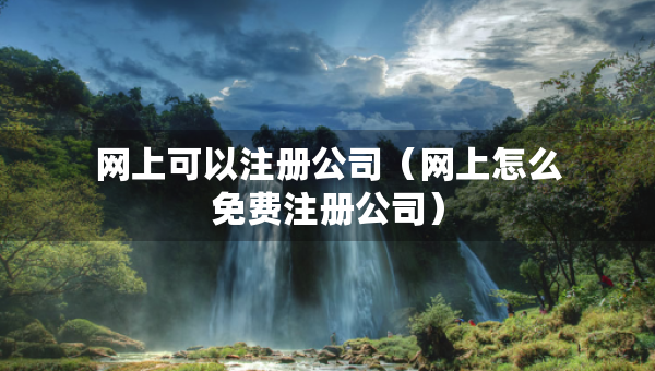 网上可以注册公司（网上怎么免费注册公司）