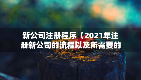 新公司注册程序（2021年注册新公司的流程以及所需要的资料）