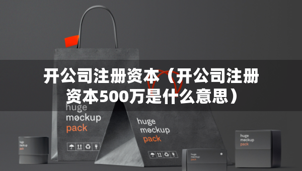 开公司注册资本（开公司注册资本500万是什么意思）