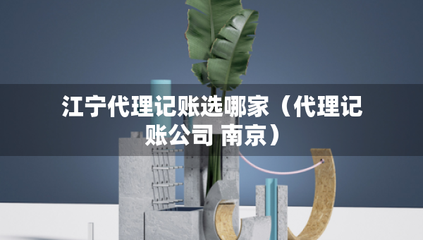 江宁代理记账选哪家（代理记账公司 南京）