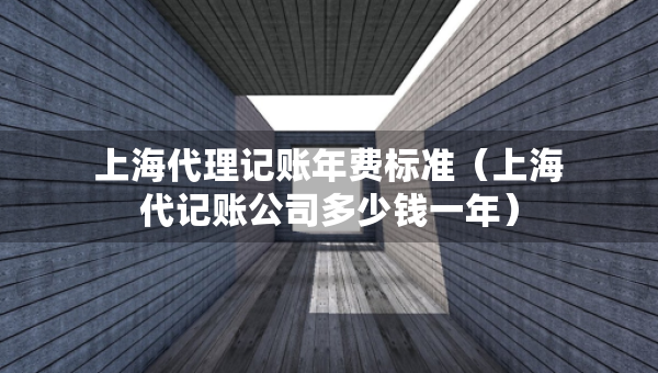 上海代理记账年费标准(上海代记账公司多少钱一年) 上海代理记账年费标准(上海代记账公司多少钱一年)