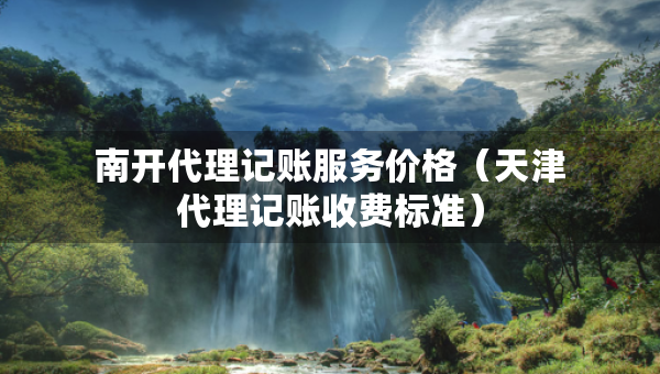 南开代理记账服务价格（天津代理记账收费标准）