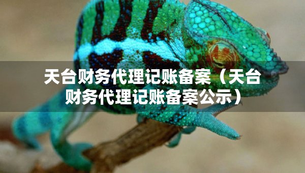 天台财务代理记账备案（天台财务代理记账备案公示）