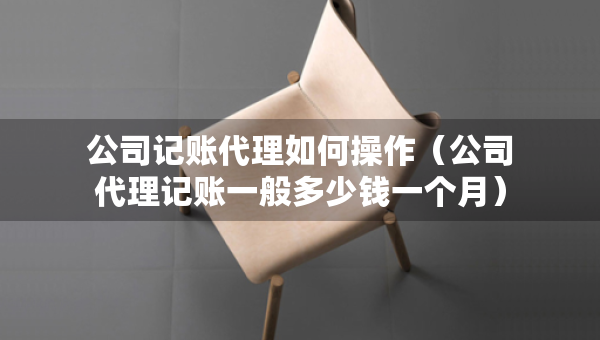 公司记账代理如何操作（公司代理记账一般多少钱一个月）