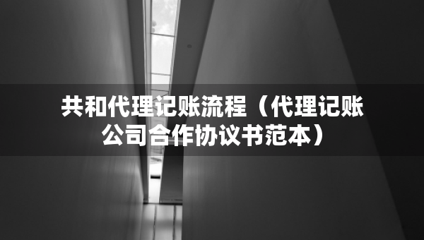 共和代理记账流程（代理记账公司合作协议书范本）