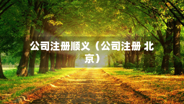 公司注册顺义（公司注册 北京）
