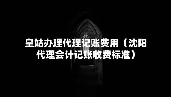 皇姑办理代理记账费用（沈阳代理会计记账收费标准）