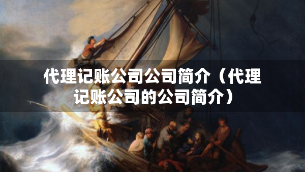 代理记账公司公司简介（代理记账公司的公司简介）