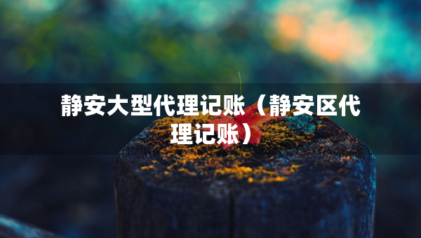 静安大型代理记账（静安区代理记账）