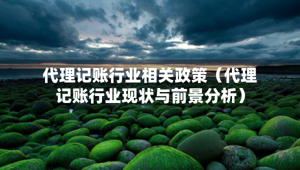 代理记账行业相关政策（代理记账行业现状与前景分析）