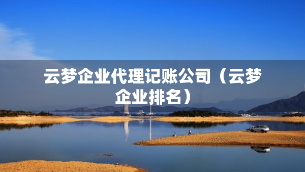 云梦企业代理记账公司（云梦企业排名）