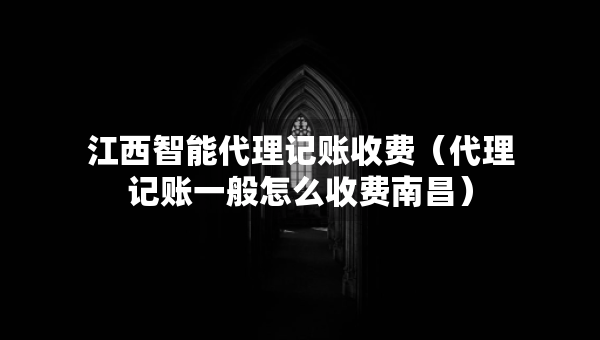 江西智能代理记账收费（代理记账一般怎么收费南昌）