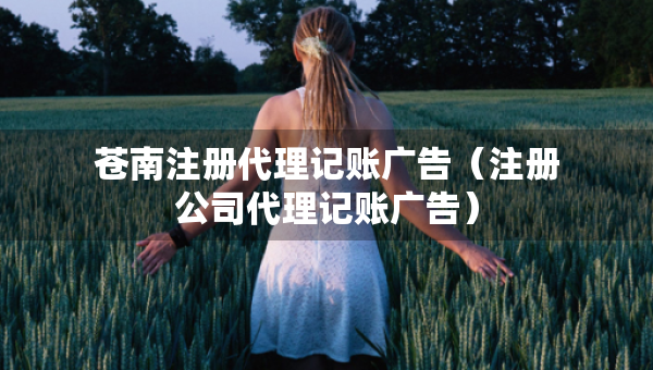 苍南注册代理记账广告（注册公司代理记账广告）