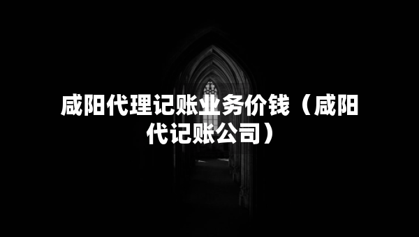 咸阳代理记账业务价钱（咸阳代记账公司）