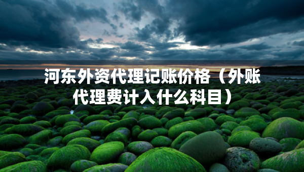 河东外资代理记账价格(外账代理费计入什么科目) 河东外资代理记账价格(外账代理费计入什么科目)