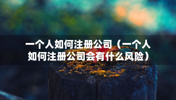 一个人如何注册公司（一个人如何注册公司会有什么风险）