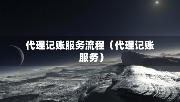 代理记账服务流程（代理记账 服务）