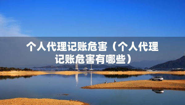 个人代理记账危害（个人代理记账危害有哪些）