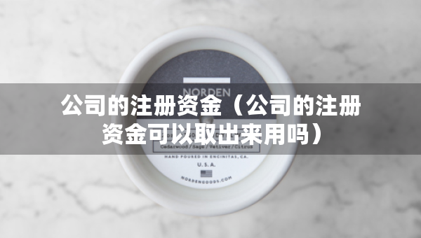 公司的注册资金（公司的注册资金可以取出来用吗）