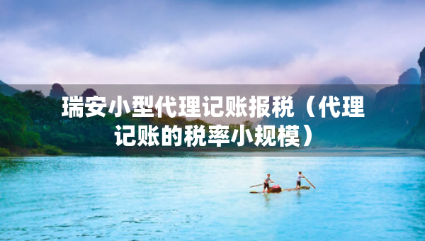 瑞安小型代理记账报税（代理记账的税率小规模）