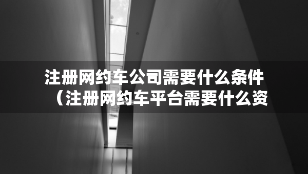 注册网约车公司需要什么条件（注册网约车平台需要什么资质）
