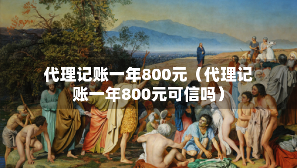 代理记账一年800元（代理记账一年800元可信吗）