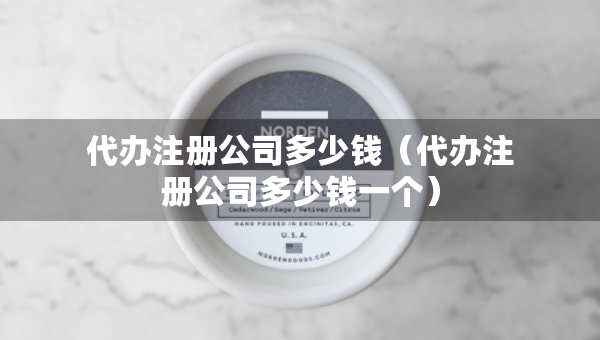 代办注册公司多少钱（代办注册公司多少钱一个）