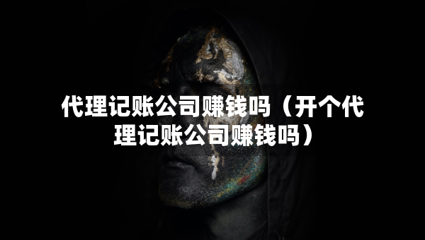 代理记账公司赚钱吗（开个代理记账公司赚钱吗）