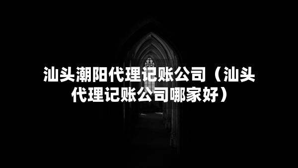 汕头潮阳代理记账公司（汕头代理记账公司哪家好）