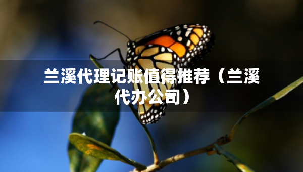 兰溪代理记账值得推荐（兰溪代办公司）