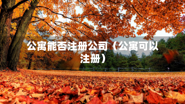 公寓能否注册公司（公寓可以注册）