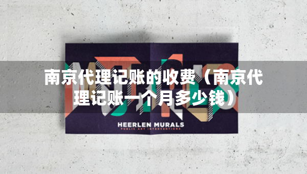 南京代理记账的收费（南京代理记账一个月多少钱）