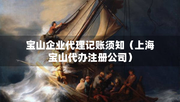 宝山企业代理记账须知（上海宝山代办注册公司）