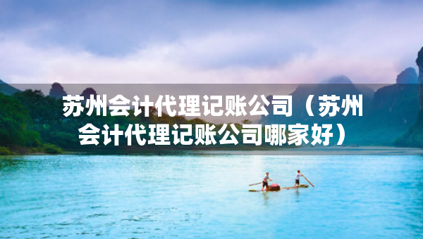 苏州会计代理记账公司（苏州会计代理记账公司哪家好）