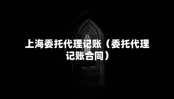 上海委托代理记账（委托代理记账合同）