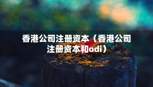 香港公司注册资本（香港公司注册资本和odi）