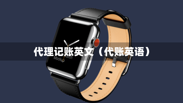 代理记账英文（代账英语）